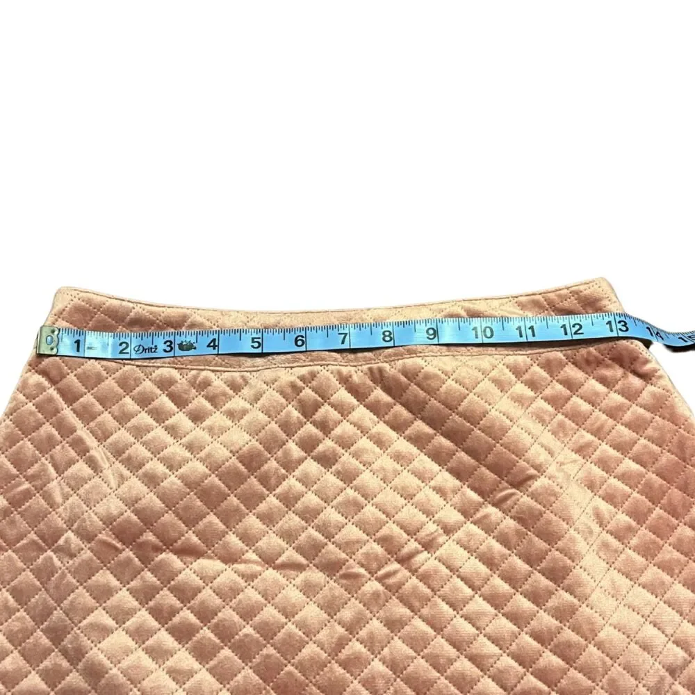 🔥 FRANCESCA’S MI AMI VELVET QUILTED MINI SKIRT SZ S EUC!